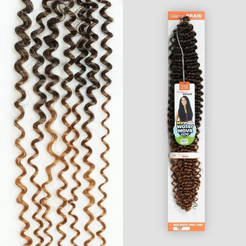 Model Model Glance Braid New Water Wave 22'' Color T27 Dark to Light